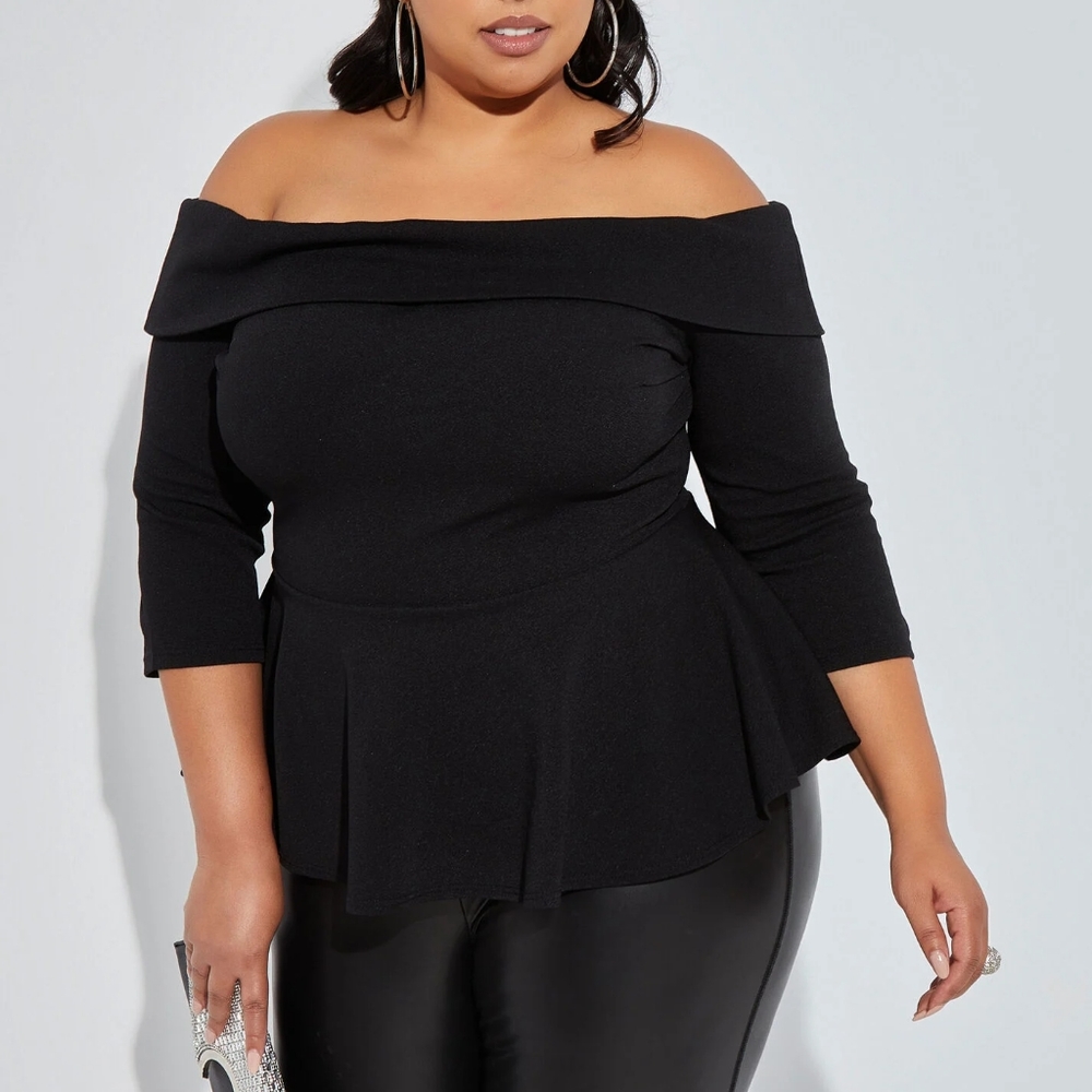 Off The Shoulder Peplum Top size 22/24